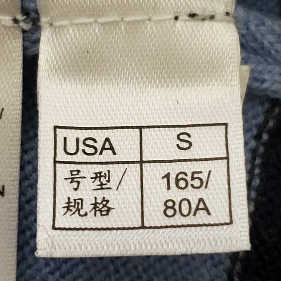 346 Brooks Brothers Navy/Light Blue Striped Merino Wool V-neck Sweater Small - Picture 13 of 13